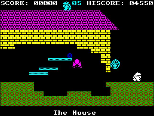 Monty on the Run - ZX Spectrum game screenshot (1985) by Gremlin Graphics